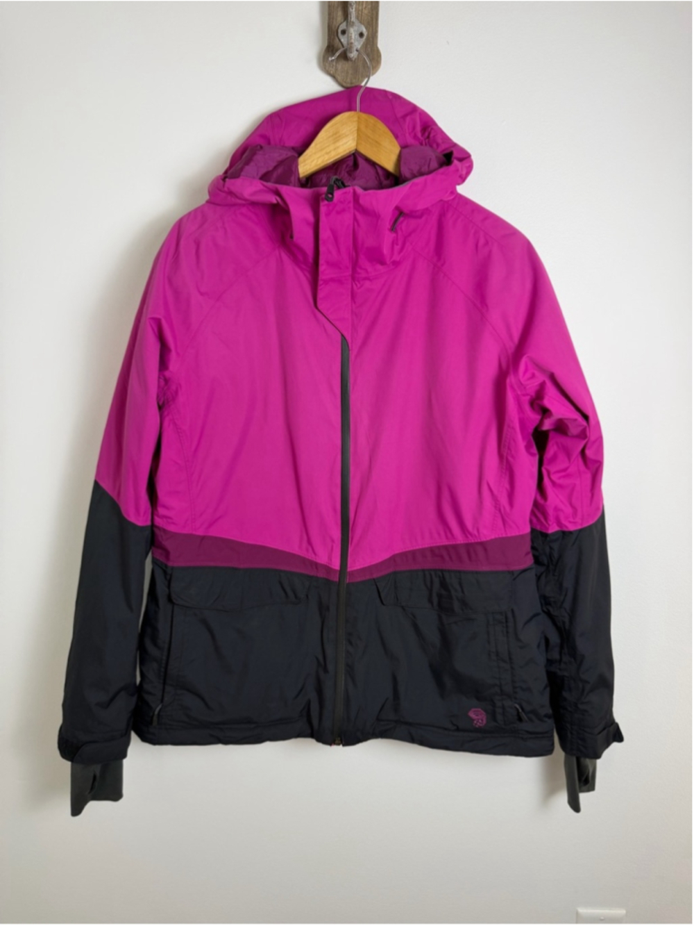 Mountain Hardwear Returnia Waterproof Insulated Ski Jacket Pink Black XL
